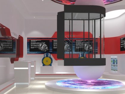 通�v电梯展示厅――科技企业展厅设计